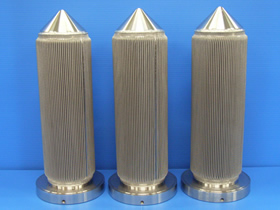 Pleated filter (Metal fibers)