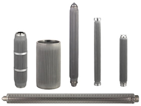 Pleated filter (Metal fibers)