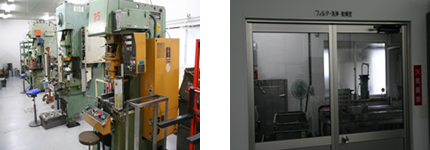 Press room, washing room and inspection room are separated to protect the products from dust.